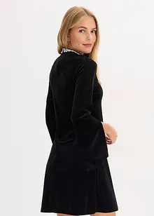 Minikjole i fin fløyel, bonprix