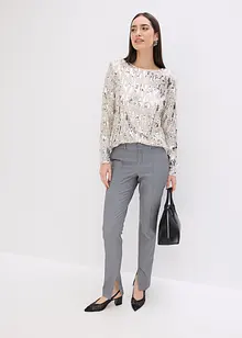 Langermet paljettopp, bonprix