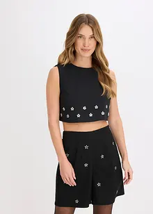 Bluse i bomullsmiks, bonprix