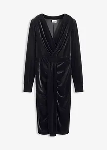 Midikjole i lett fløyel, bonprix