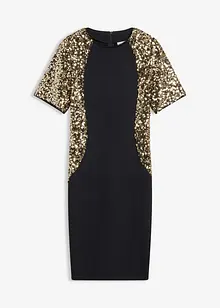 Minikjole med paljetter, bonprix