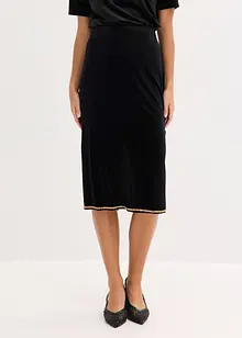 Midiskjørt med strass, bonprix