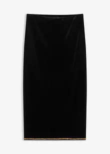 Midiskjørt med strass, bonprix