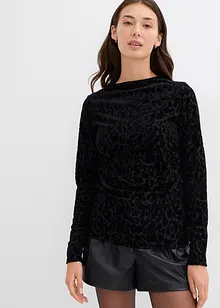 Langermet jerseytopp, bonprix