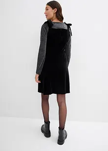 Minikjole i myk fløyel, bonprix