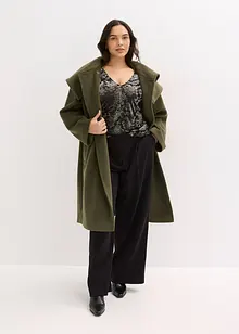 Langermet topp av Dévoré-fløyel, bonprix