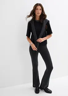 Oversized topp med perlebesetning, bonprix