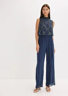 Jumpsuit med perlebroderi, bonprix
