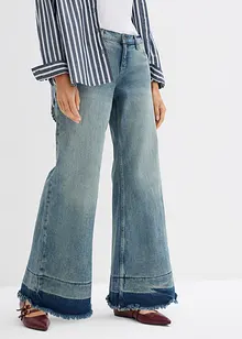 Wide leg-jeans, Mid Waist, bonprix