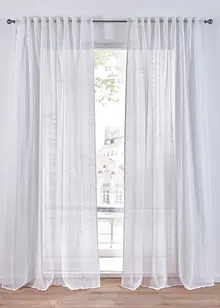 Gardin med vevde striper (1-pack), bonprix