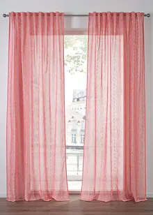 Gardin med vevde striper (1-pack), bonprix