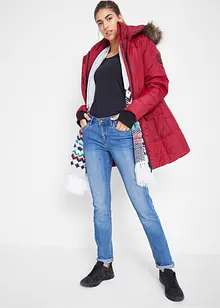 Lang funksjonsjakke, vattert og vannavvisende, bonprix