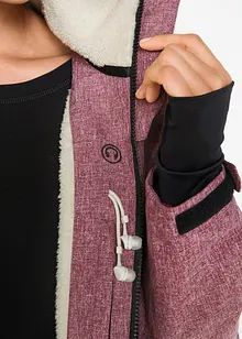 Outdoor-funksjonsjakke med teddyfleece, vanntett, bonprix