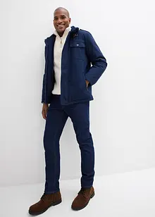 Classic Fit-jeans med linning som er elastisk i sidene, Straight, bonprix