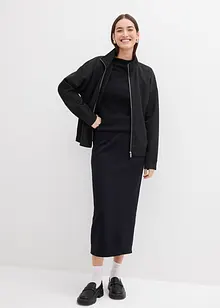 Midiskjørt i scuba-materiale, bonprix