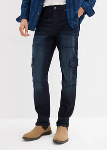 Slim Fit cargo-stretchjeans, Straight, bonprix