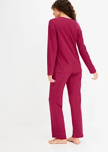 Pyjamas med diskré blonder, bonprix