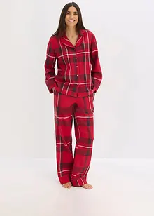 Vevd pyjamas i flanell, bonprix