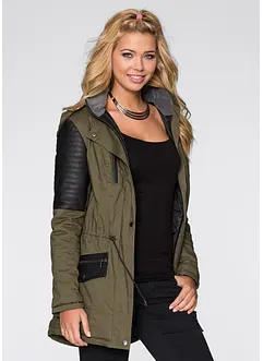 Parkas med besetning i imitert skinn, bonprix