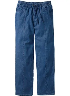 Classic Fit-pull on-bukse i lett bomull, Straight, bonprix