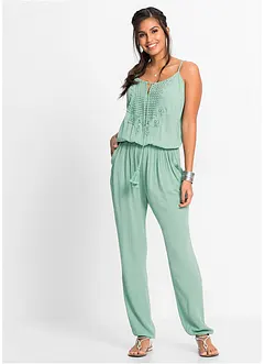 Jumpsuit med blonde, bonprix