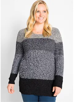 Genser med stripemønster, bonprix