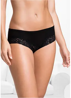 Panty med blonder (4-pack), bonprix