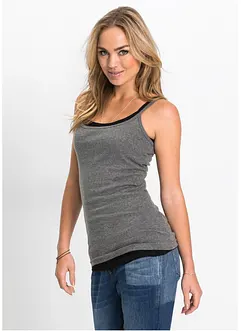 Singlet av 100% bomull, 2-pack, bonprix