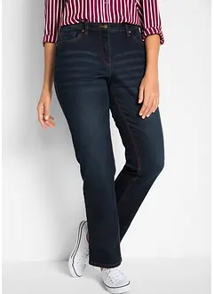 Straight-jeans, Mid Waist, i bomull, bonprix