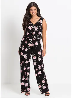 Blomstret jersey-jumpsuit, bonprix