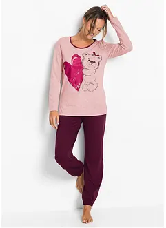 Pyjamas med økologisk bomull, bonprix
