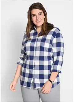 Flanellbluse, langermet, bonprix