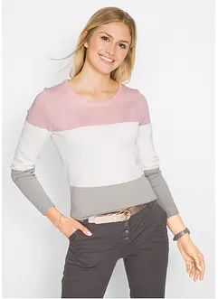 Genser med colorblocking, bonprix