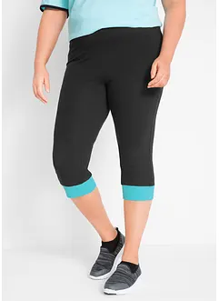 Capri-leggings med kanter i kontrastfarge, bonprix