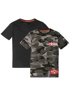 T-skjorte i økologisk bomull (2-pack), bonprix