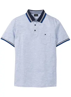 Poloshirt med brystlomme, kort arm, bonprix