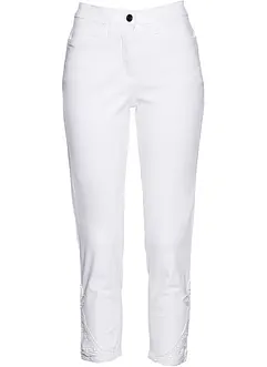 7/8-lang stretchjeans med blonde, bonprix