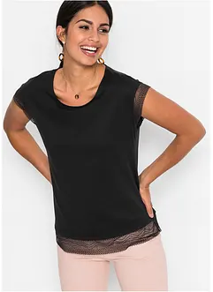 Boxy topp med blonde, bonprix