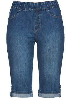 Jeans-bermuda med elastisk linning, bonprix