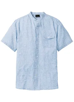 Kortermet skjorte med lin, bonprix