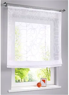 Transparent liftgardin med print, med resirkulert polyester, bonprix