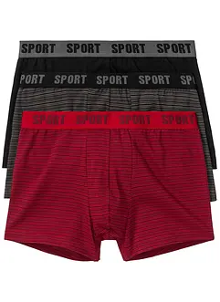 Boksershorts med bomull i ettersittende modell (3-pack), bonprix