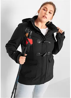 Softshell-duffelcoat, vannavvisende, bonprix