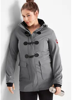 Softshell-duffelcoat, vannavvisende, bonprix