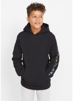 Sweatshirt med hette, gutt, av økologisk bomull, bpc bonprix collection