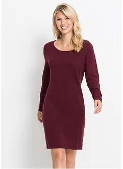 Strikkekjole i ledig snitt, bonprix