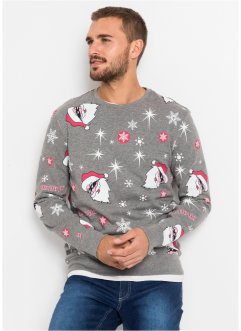Sweatshirt med julemotiv, Slim Fit, RAINBOW