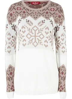 Genser med strikkemønster, bonprix