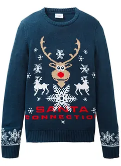 Finstrikket genser med julemotiv, bonprix