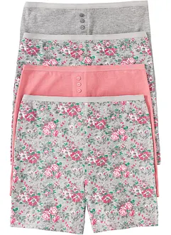 Lang underbukse med høy linning (4-pack), bonprix